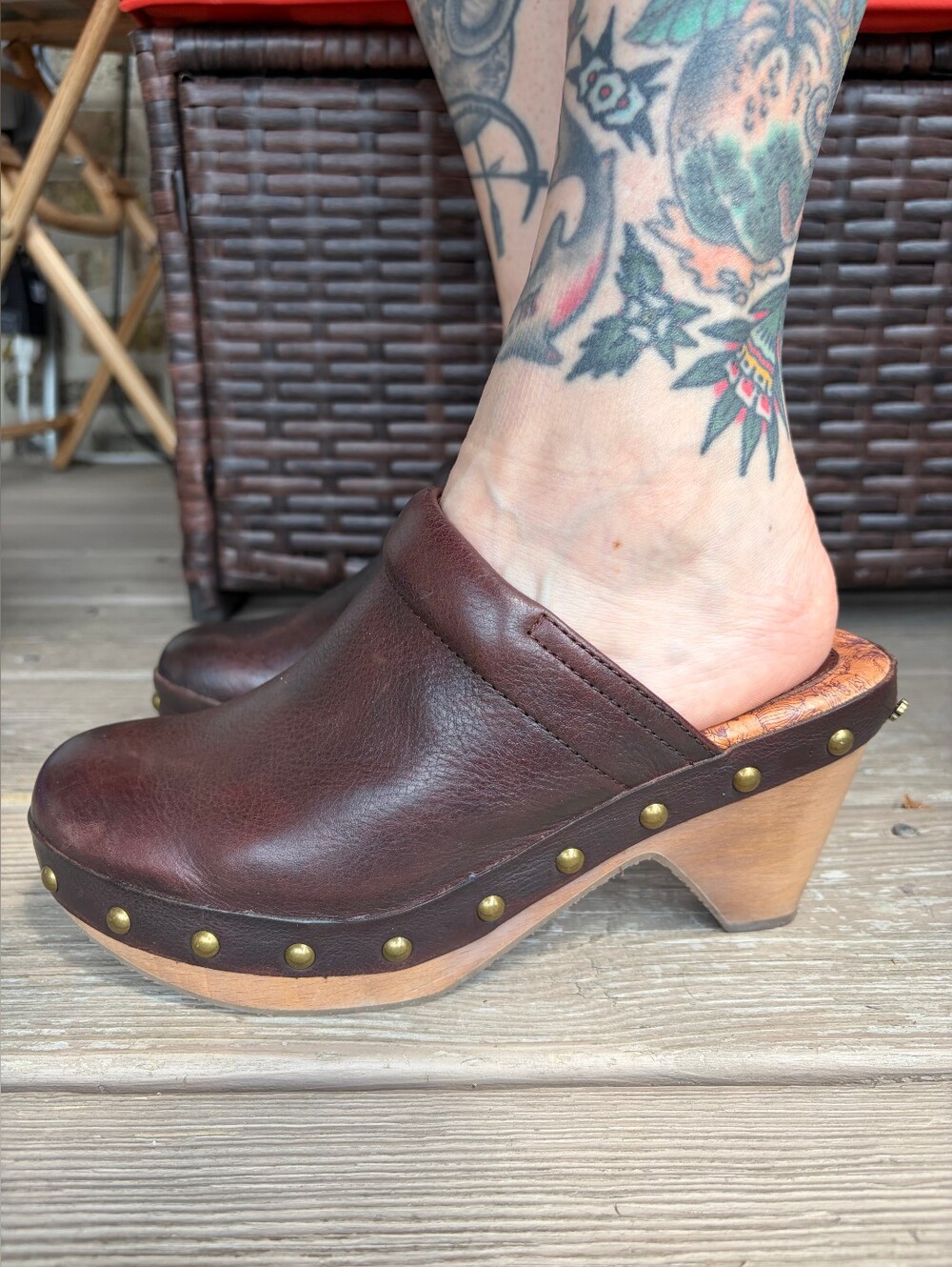Vintage Lucky Brand Maddox Clog Heeled Mule NWB Sz 8M - Picture 2 of 8